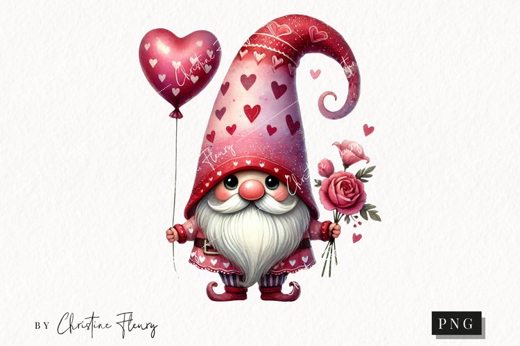 Valentine Gnome Clipart Image 21