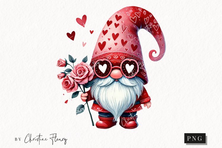 Valentine Gnome Clipart Image 11