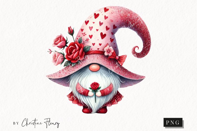 Valentine Gnome Clipart Image 9