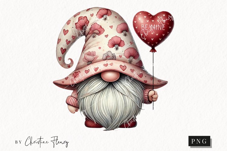 Valentine Gnome Clipart Image 7