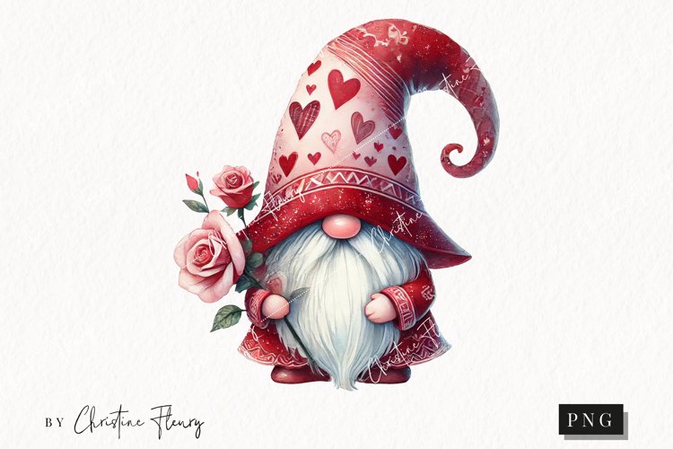 Valentine Gnome Clipart Image 20