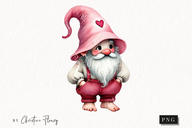 Valentine Gnome Clipart Image 24