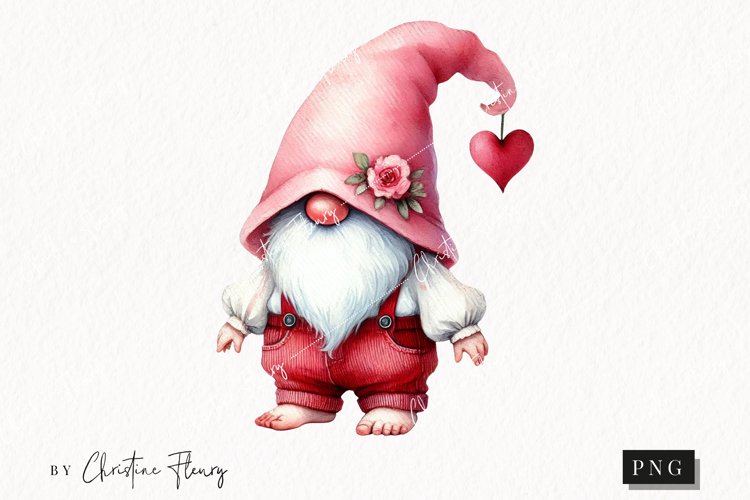 Valentine Gnome Clipart Image 16