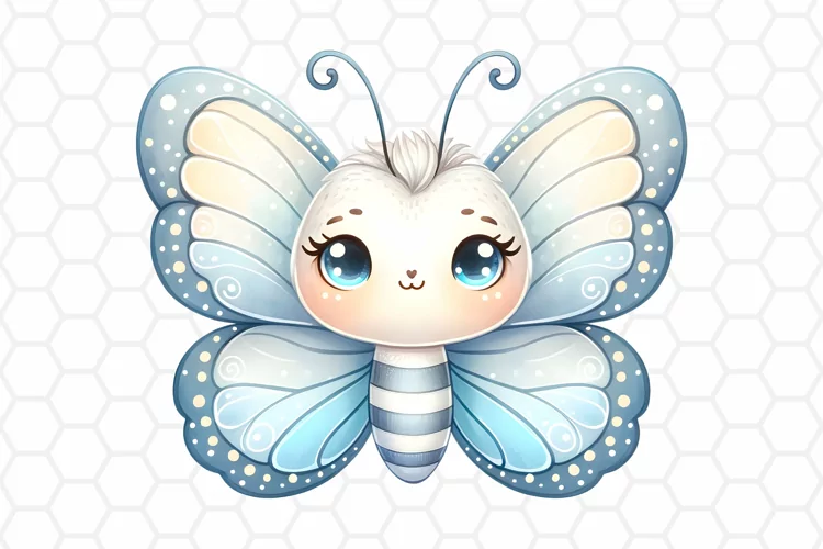 Cute Watercolor Butterfly Clipart, Sublimation PNG