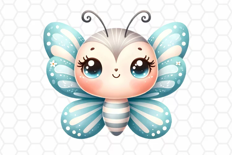 Cute Watercolor Butterfly Clipart, Sublimation PNG