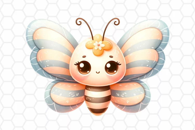 Cute Watercolor Butterfly Clipart, Sublimation PNG