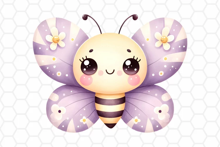 Cute Watercolor Butterfly Clipart, Sublimation PNG