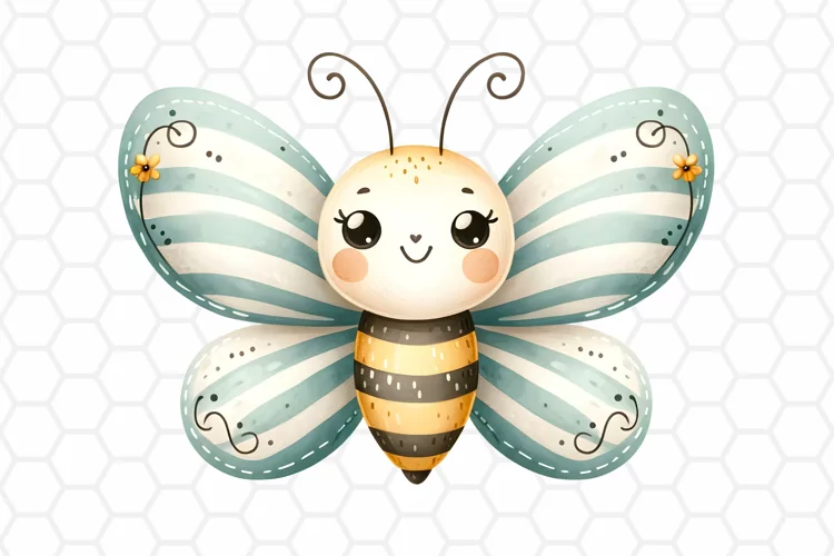 Cute Watercolor Butterfly Clipart, Sublimation PNG
