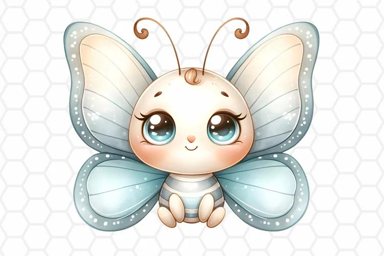 Cute Watercolor Butterfly Clipart, Sublimation PNG