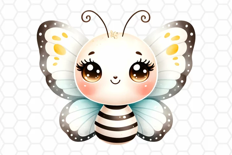 Cute Watercolor Butterfly Clipart, Sublimation PNG
