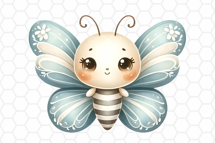 Cute Watercolor Butterfly Clipart, Sublimation PNG