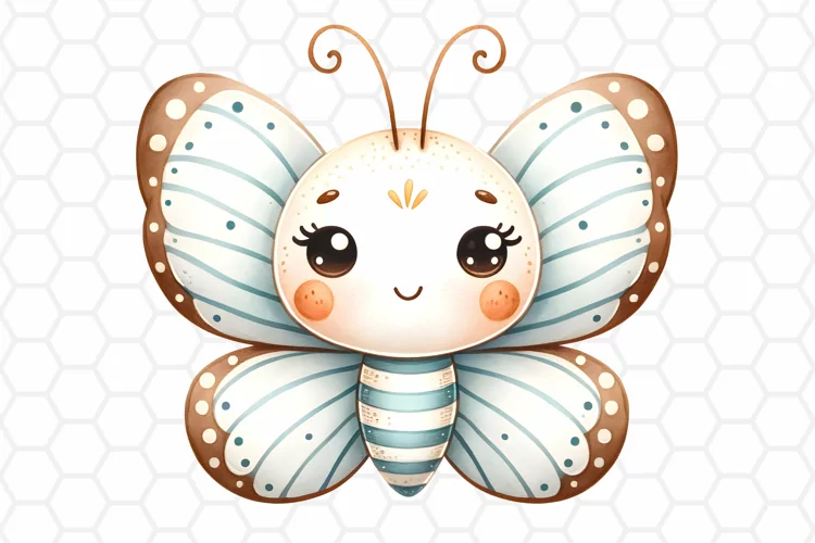 Cute Watercolor Butterfly Clipart, Sublimation PNG