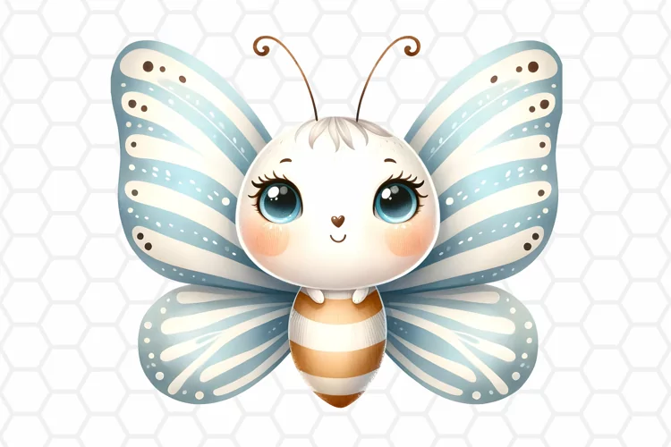 Cute Watercolor Butterfly Clipart, Sublimation PNG