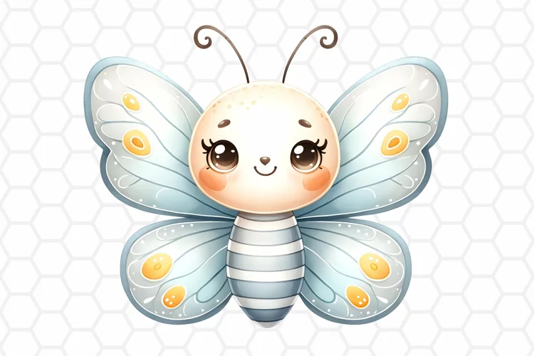 Cute Watercolor Butterfly Clipart, Sublimation PNG