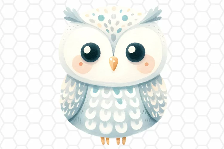 Cute Watercolor Owl Clipart | Owl PNG Design