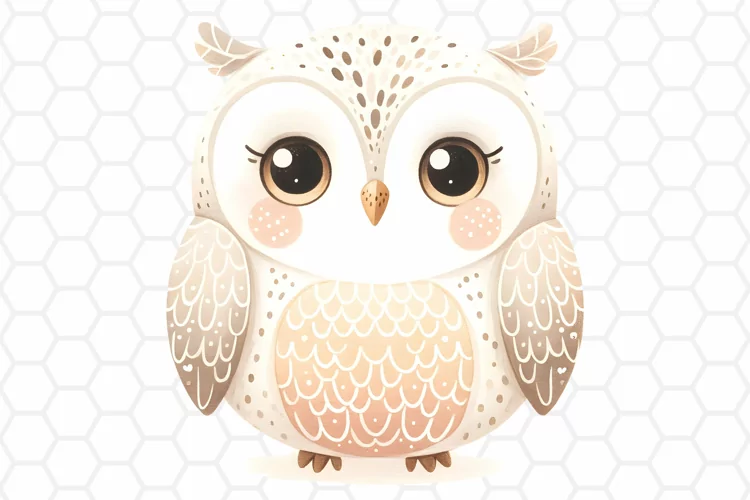 Cute Watercolor Owl Clipart | Owl PNG Design