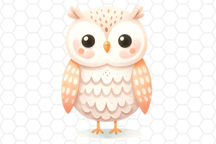 Cute Watercolor Owl Clipart Owl PNG Design