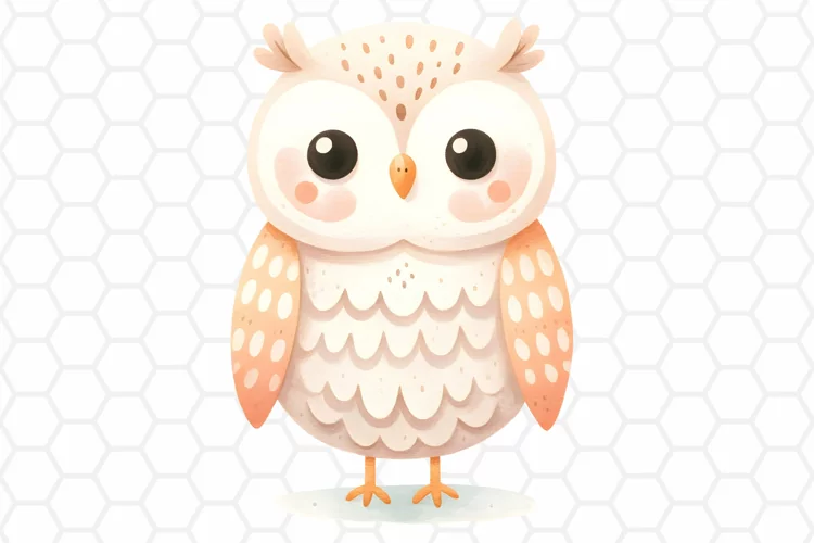 Cute Watercolor Owl Clipart | Owl PNG Design