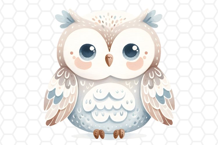 Cute Watercolor Owl Clipart Owl PNG Design