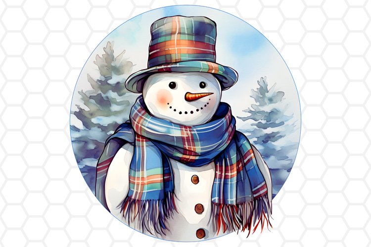 Cute Snowman Clipart Image 20