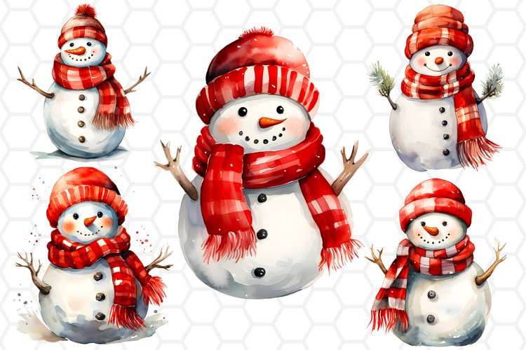 Cute Snowman Clipart Image 17
