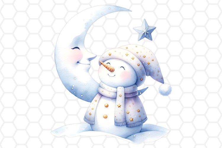 Cute Snowman Clipart Image 4