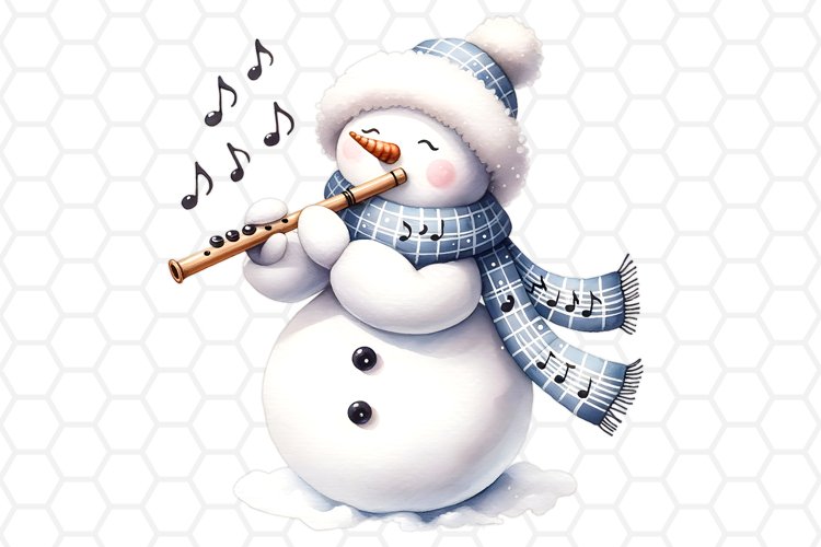 Cute Snowman Clipart Image 23