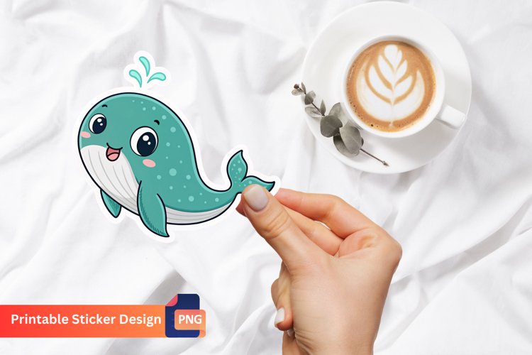Blue Whale Clipart Image 6