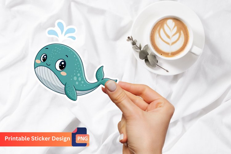Blue Whale Clipart Image 7