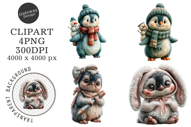 Penguin Clipart Image 4