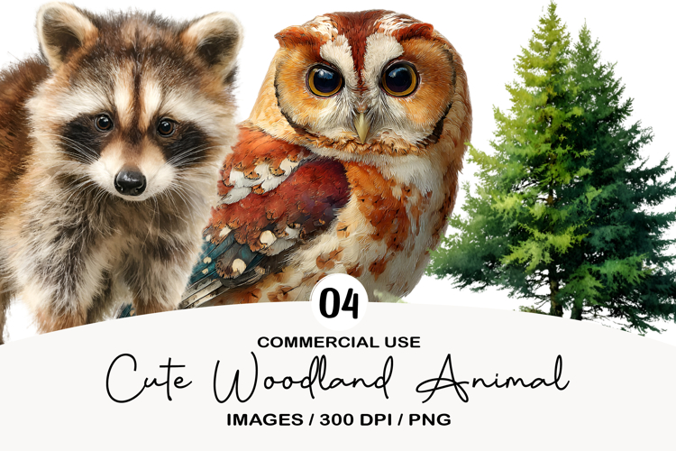Cute Woodland Animal Clipart