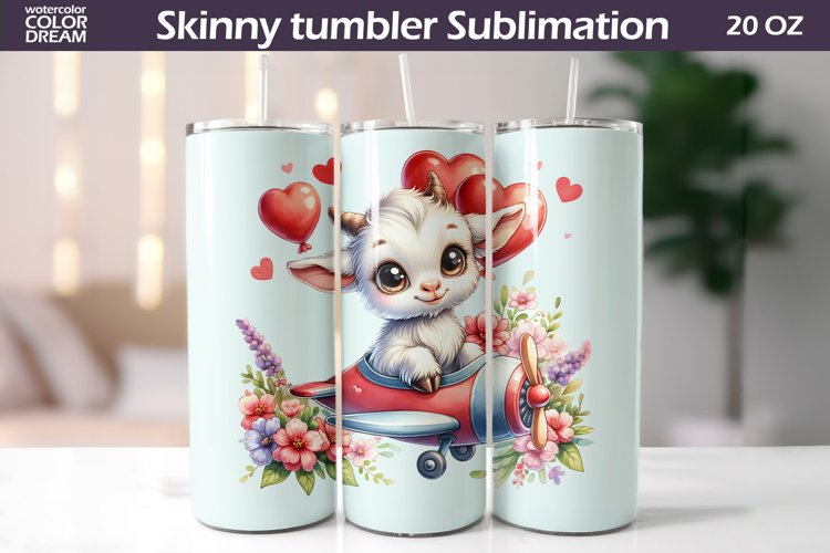 Cute Kid Valentine Tumbler I Animal Valentine's Day