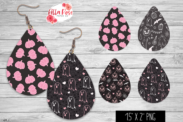 Cute Halloween | Spooky Season | 4 Sets of Teardrop Earrings