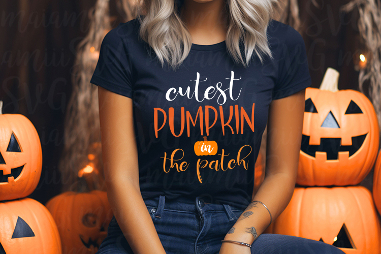 Cutest Pumpkin in the Patch SVG PNG
