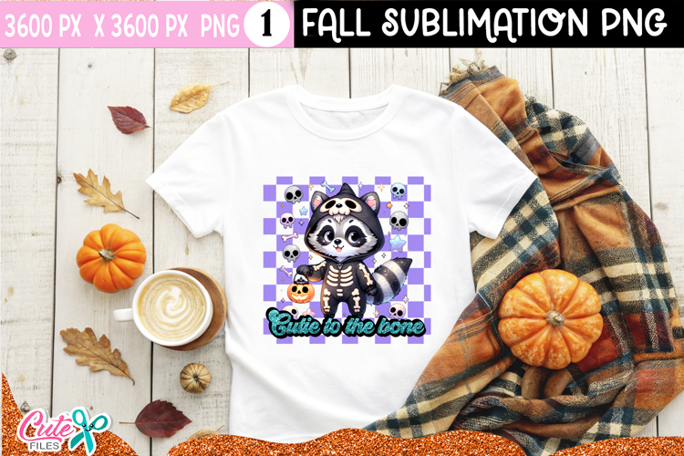 Cute Skeleton PNG | Halloween Sublimation for Mugs