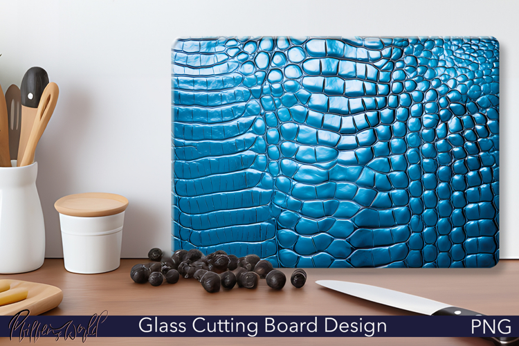 Leather Cutting Board Design | Blue Crocodile