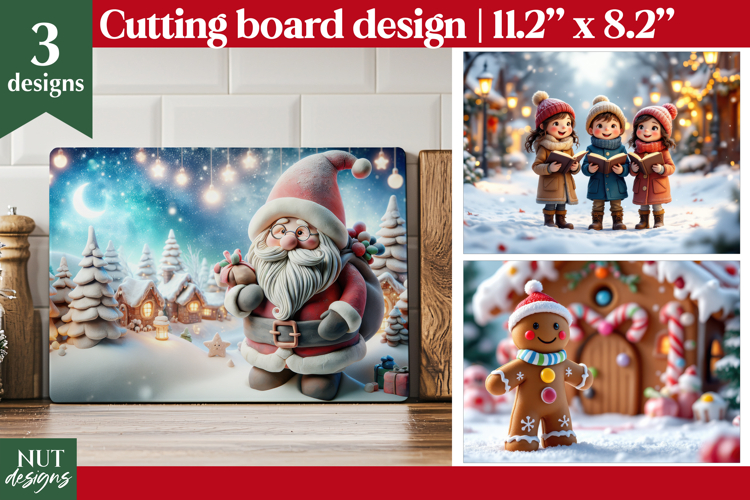 Christmas cutting board, Christmas Cozy kitchen decor
