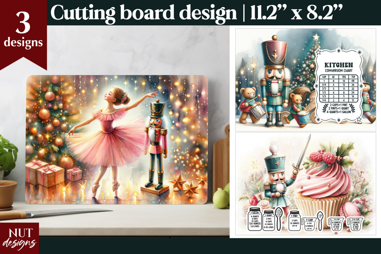 Christmas cutting board, Christmas Nutcracker cutting Board