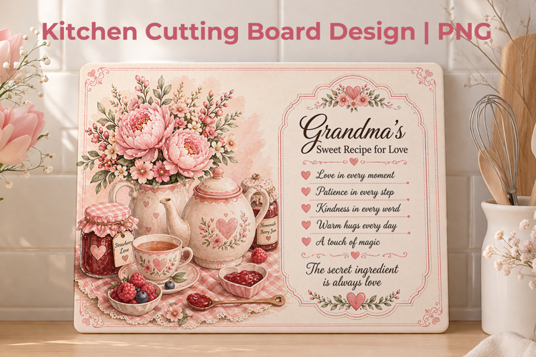 grandma cutting board, nana cutting board, grandma kitchen