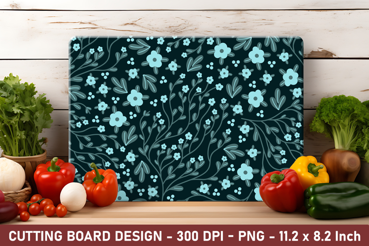 Disty Floral Cutting Board | Cutting Board Png