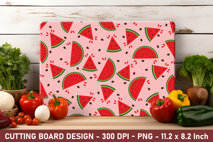 Watermelon Pattern Cutting Board | Cutting Board Png