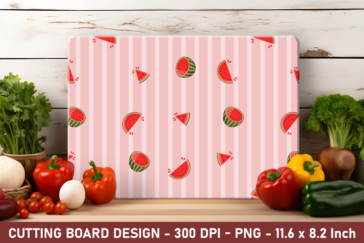 Watermelon Stripe Cutting Board | Cutting Board Png