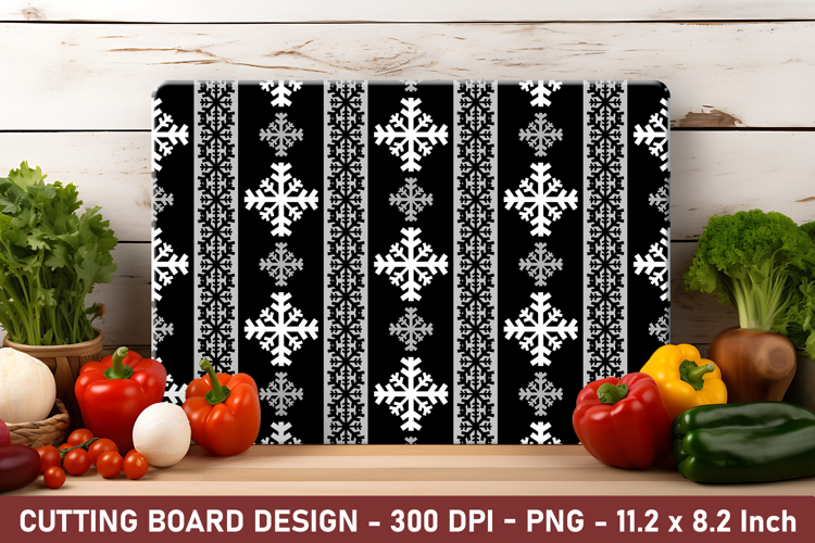 Snowflake Pattern Cutting Board | Cutting Board Png
