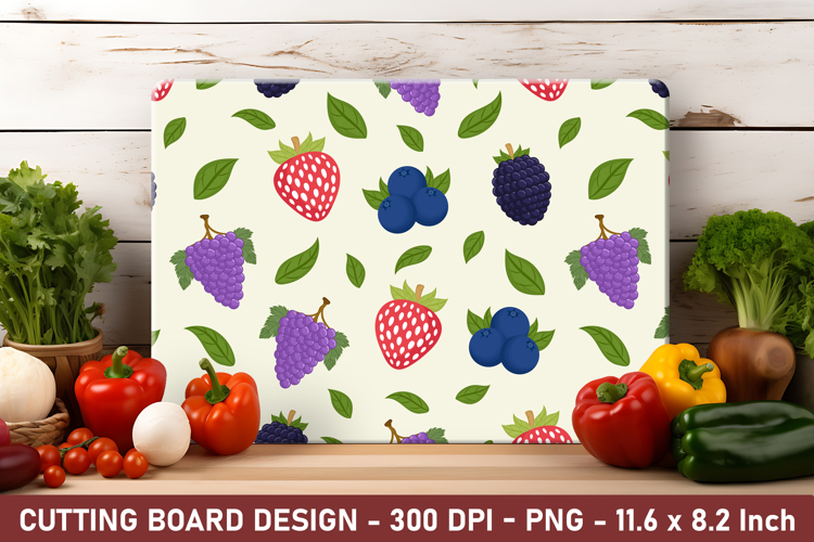 Berries Fruit Cutting Board | Cutting Board Png
