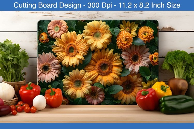 Sunflower Cutting Board | Cutting Board PNG