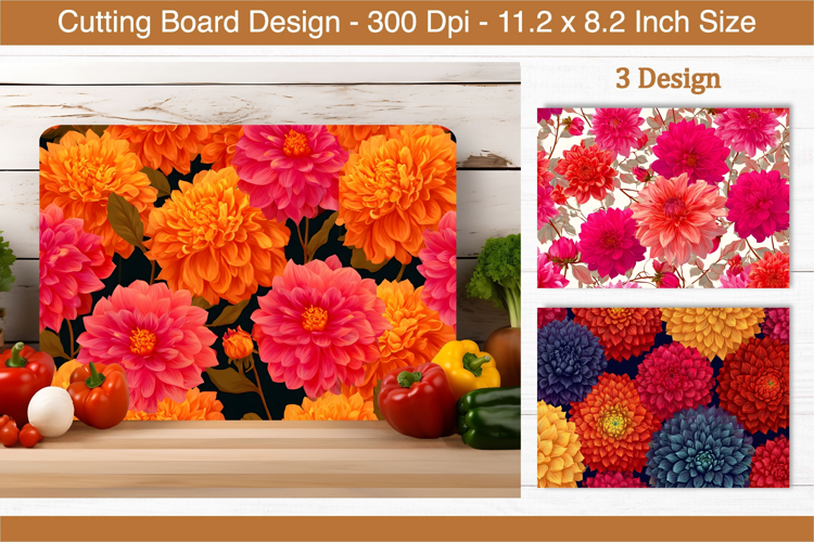 Dahlia Flower Cutting Board | Cutting Board png
