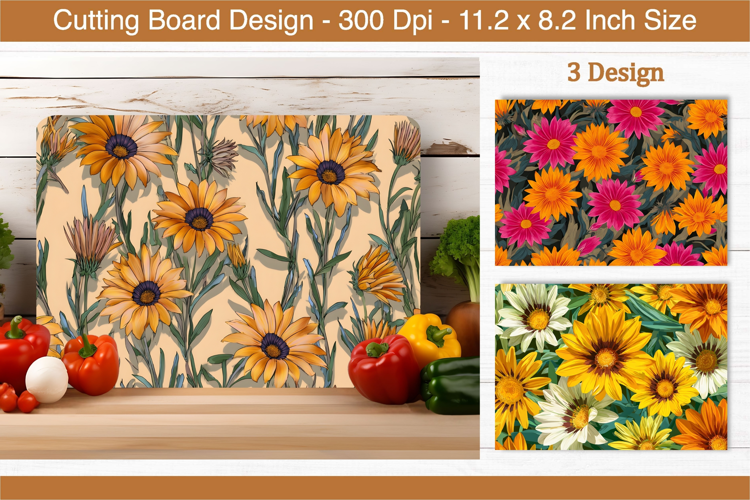 Gazania Flower Cutting Board | Cutting Board png