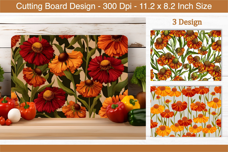 Helenium Flower Cutting Board | Cutting Board png