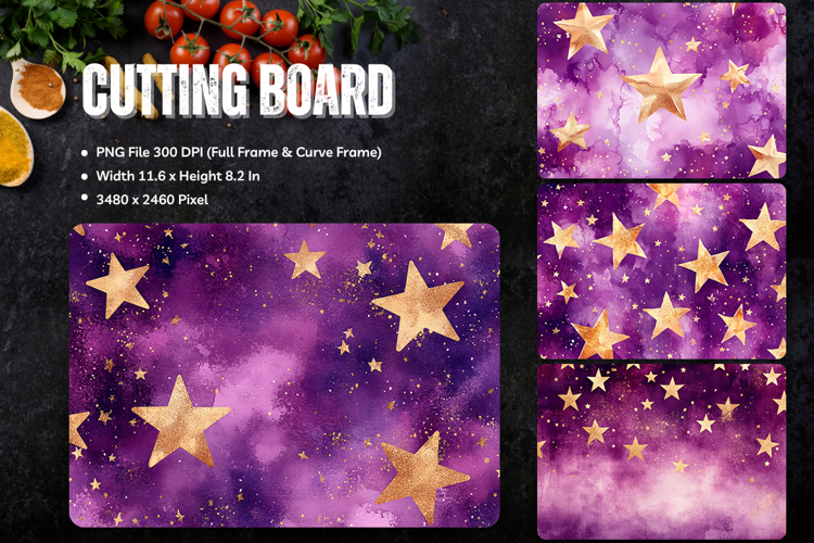 Star Cutting Board Kitchen Chopping Board Sublimation_185