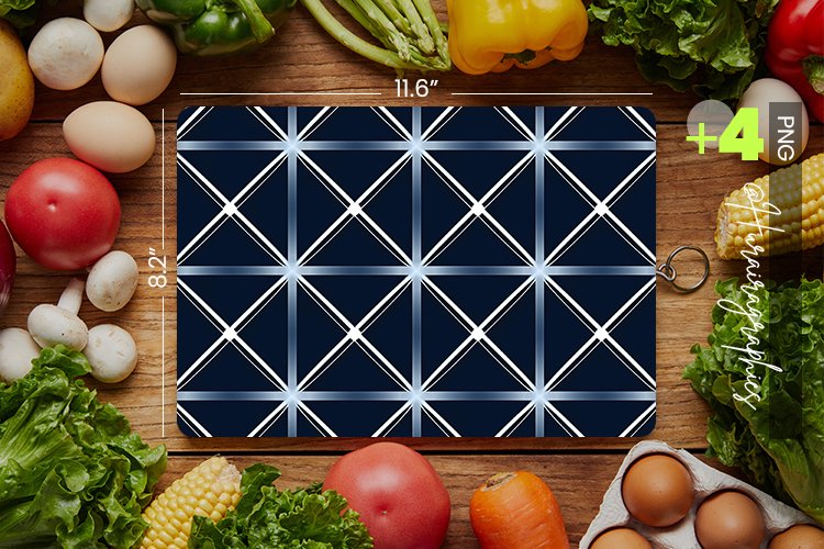 Royal Blue Cutting Board Design - 04 Variations